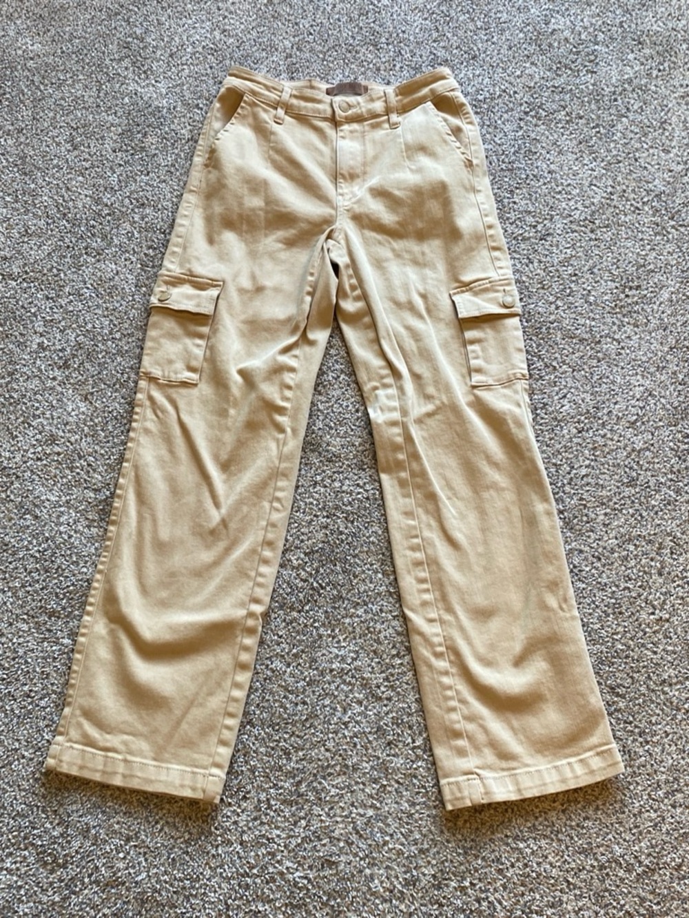 Judy Blue Women’s Beige Cargo Pants with Side Pockets Size 3/26